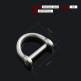 13 17mm Titanium Key Ring Horseshoe Buckle Lightweight Keychain
