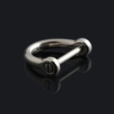 13 17mm Titanium Key Ring Horseshoe Buckle Lightweight Keychain