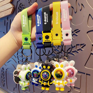 Astronaut Rabbit Doll Keychain Backpack Pendant