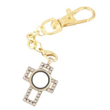 Alloy Memory Locket Keychain with Lobster Clasp & Glass Locket