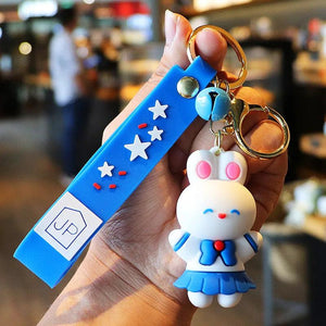 Milk Rabbit Candy Keychain Couple Girlfriends Accessories Bag Pendant