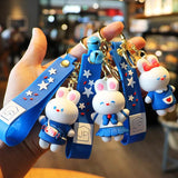 Milk Rabbit Candy Keychain Couple Girlfriends Accessories Bag Pendant