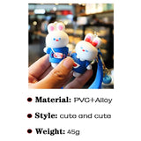 Milk Rabbit Candy Keychain Couple Girlfriends Accessories Bag Pendant