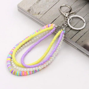 Bohemian Beaded Tassel Keychain for Women Girls
