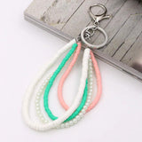 Bohemian Beaded Tassel Keychain for Women Girls