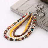 Bohemian Beaded Tassel Keychain for Women Girls