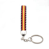 Spain Flag Keychain with Background - Great Gift for Man and Woman