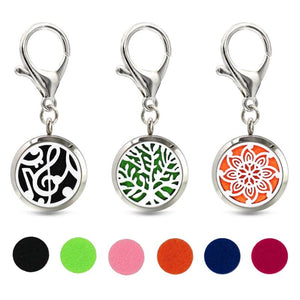 Music Note Key Chain Essential Oil Diffuser Locket