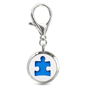 Love Flower Key Chain Essential Oil Perfume Diffuser 30mm Locket