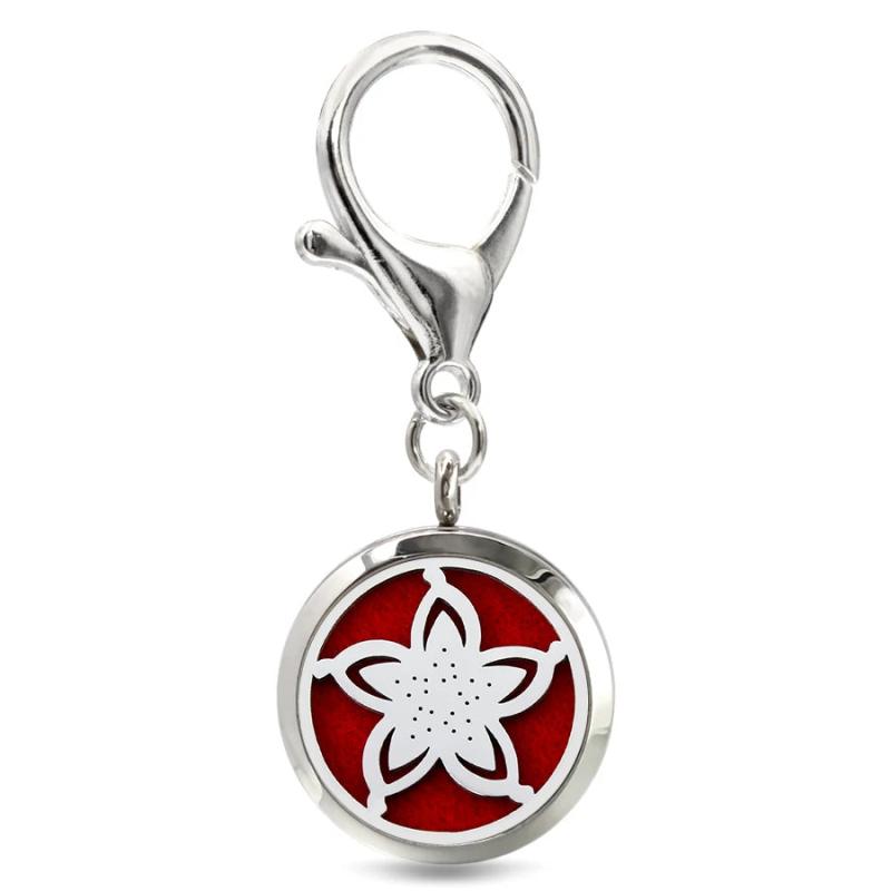Essential Oil Perfume Diffuser Key Chain 30mm Magnetic Locket