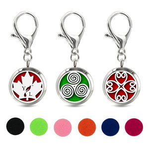 Essential Oil Perfume Diffuser Key Chain 30mm Magnetic Locket