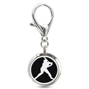 Christmas Tree Key Chain Essential Oil Diffuser 30mm Magnetic Locket