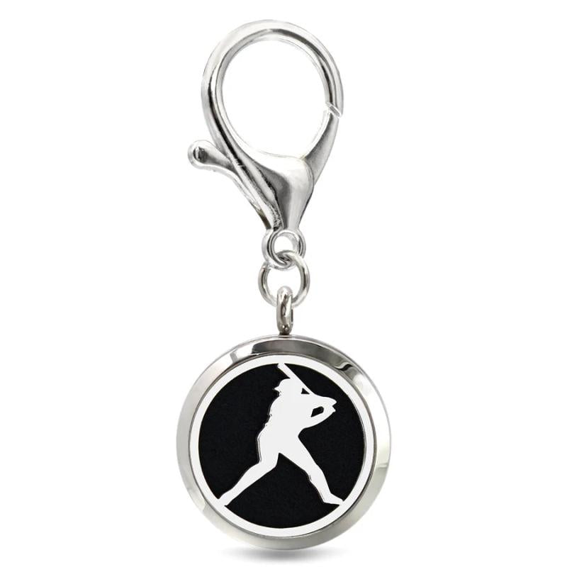 Christmas Tree Key Chain Essential Oil Diffuser 30mm Magnetic Locket