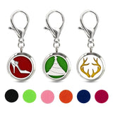 Christmas Tree Key Chain Essential Oil Diffuser 30mm Magnetic Locket