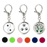 Yinyang Lucky Tree Key Chain Diffuser with 10pcs Pads