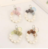 Colorful Acrylic Bear Keychain Pendant for Women Girl