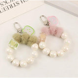 Colorful Acrylic Bear Keychain Pendant for Women Girl
