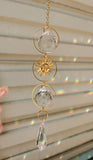Mini Sun Catcher Car Prism Crystal Suncatcher Rearview Mirror Decor
