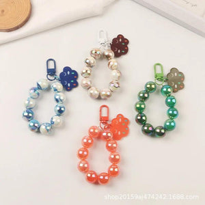 Cartoon Acrylic Cloud Keyring Ball Chain Key Pendant