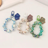 Cartoon Acrylic Cloud Keyring Ball Chain Key Pendant