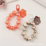 Cartoon Acrylic Cloud Keyring Ball Chain Key Pendant