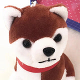 Faux Rabbit Fur Husky Dog Plush Keychain Bag Charms Toy Pendant
