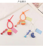 Burger Fries Keychain Pendant for Girls