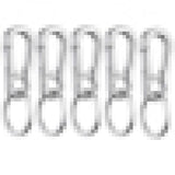 5Pcs Stainless Steel Carabiner Keychain Climbing Hook Car Key Ring