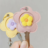 Flower Cartoon Key Cover Cap Key Holder Key Chain for Women