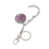 Zinc Alloy Hook Purple Handbag Hook Bag Hook Lily Design