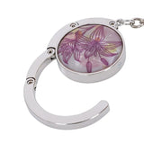 Zinc Alloy Hook Purple Handbag Hook Bag Hook Lily Design