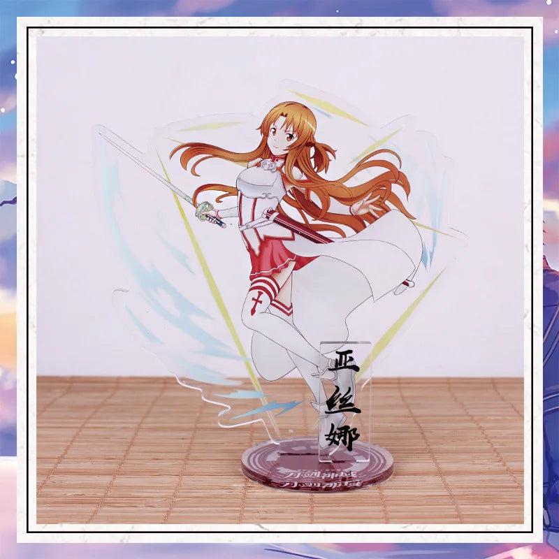 SAO Acrylic Stand Figure Double-Sided Transparent Desktop Decor