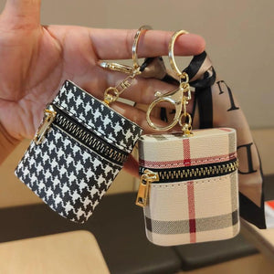 Leather Keychain Coin Wallet Pouch Mini Storage Bag