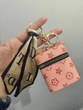 Leather Keychain Coin Wallet Pouch Mini Storage Bag