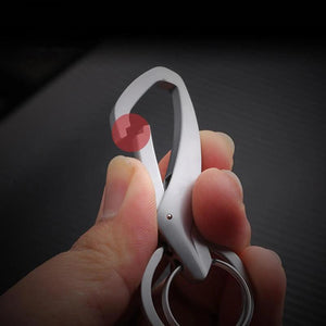 Retro Style Carabiner Key Ring Clip Waist Hanging Key Fob Keychain