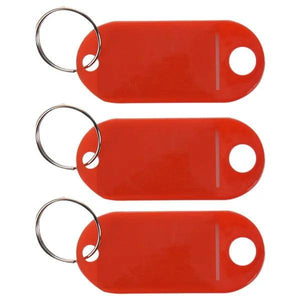40 Pcs Key ID Label Tags Split Ring Keyring Keychain Assorted Colors