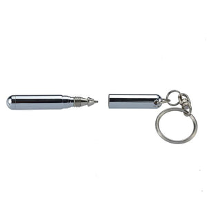 Telescoping Pen Keychain Stainless Steel Ergonomic Ball School Office Supplies