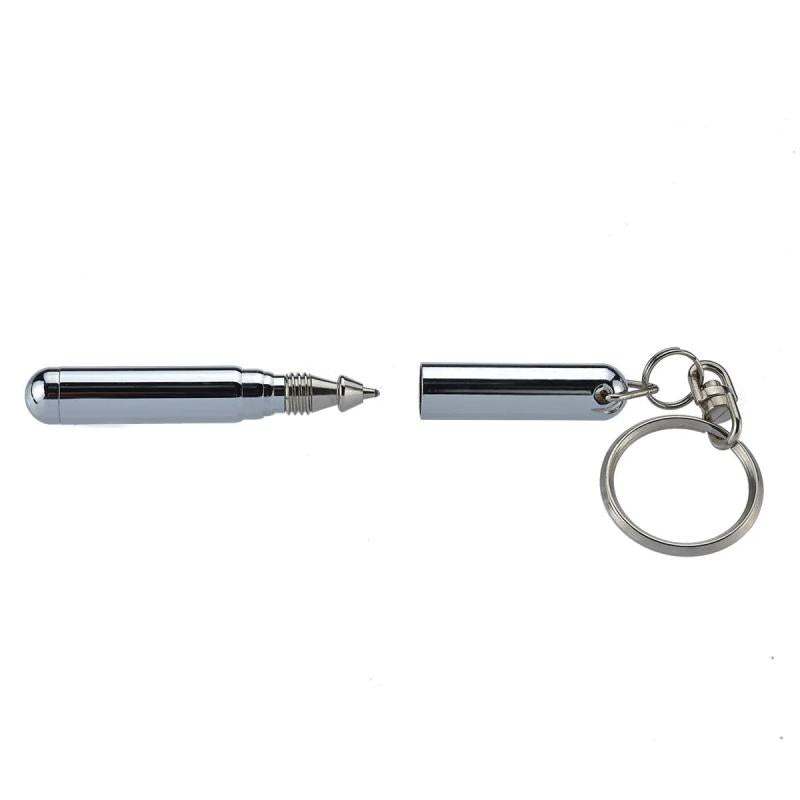 Telescoping Pen Keychain Stainless Steel Ergonomic Ball School Office Supplies