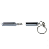 Telescoping Pen Keychain Stainless Steel Ergonomic Ball School Office Supplies