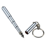 Telescoping Pen Keychain Stainless Steel Ergonomic Ball School Office Supplies