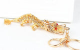 Chinese Dragon Crystal Charm Pendant Key Ring Chain Gift