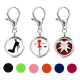 Mum Key Chain Essential Oil Perfume Diffuser Magnetic Locket 10pcs Pads