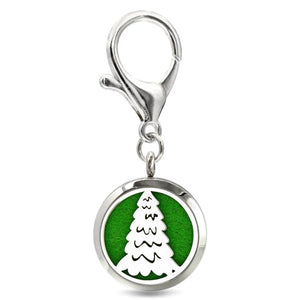 Reindeer Key Chain Essential Oil Diffuser 30mm Locket 10pcs Pads