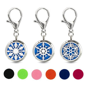Reindeer Key Chain Essential Oil Diffuser 30mm Locket 10pcs Pads