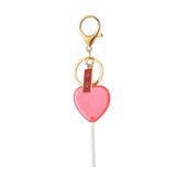 Heart Shape Lollipop Keychain for Car Bag Key Chain