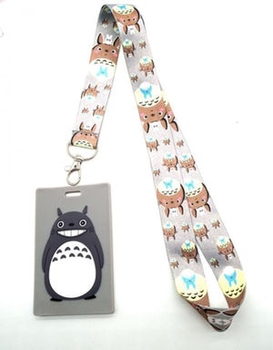 Totoro Lanyard Key Chain Card Holder Bank Card Neck Strap