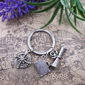 Graduate Stainless Steel Keyring - Birthday Gift