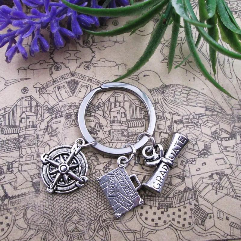 Graduate Stainless Steel Keyring - Birthday Gift