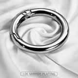 Lettering Mirror Metal Keychain Chaveiro Innovative Key Chains Rings