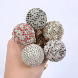Rhinestone Ball Key Chain Claw Chain Backpack Keychain